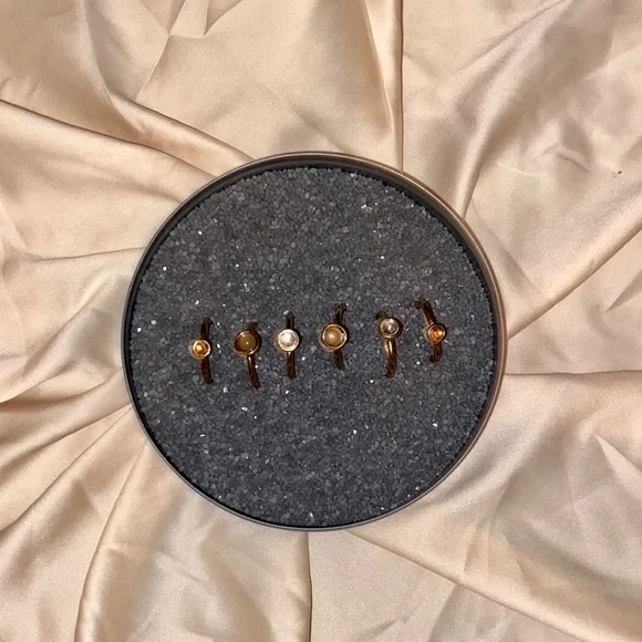 Neutral Smooth Gemstone Rings - Picture 3 of 7